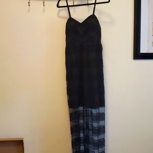 Black lace maxi dress size small